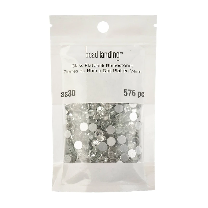 SS30 Glass Flatback Rhinestones by Bead Landing