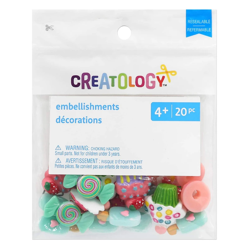 Mixed Sweet Treat Embellishments, 20ct. by Creatology™