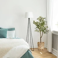 American Art Decor 4ft. Olive Tree in Woven Basket