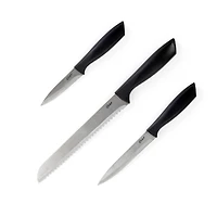 Gibson Home® Westminster 23-Piece Black Carbon Stainless Steel Cutlery Set with Kitchen Tools