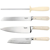 Martha Stewart Cream Stainless Steel 14 Piece Cutlery & Knife Block Set