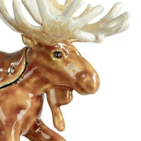 Hello Honey® 3.5" Brown Majestic Moose Trinket Box