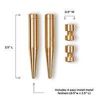Wexel Art Clear Acrylic Tabletop Floating Picture Frame with Gold Hardware