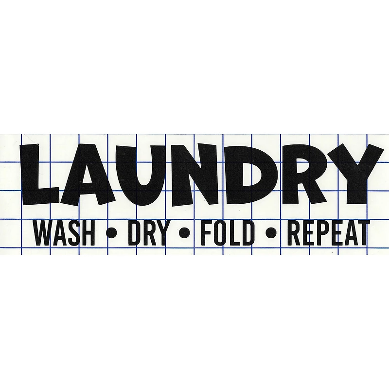 Leisure Arts® Vinyl Matte Black Laundry Decal