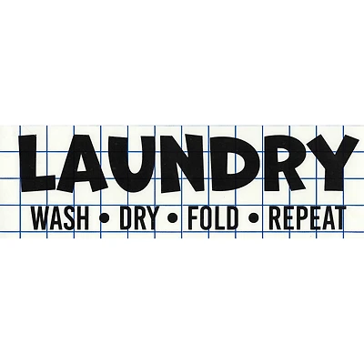 Leisure Arts® Vinyl Matte Black Laundry Decal