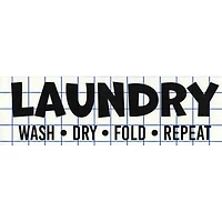 Leisure Arts® Vinyl Matte Black Laundry Decal