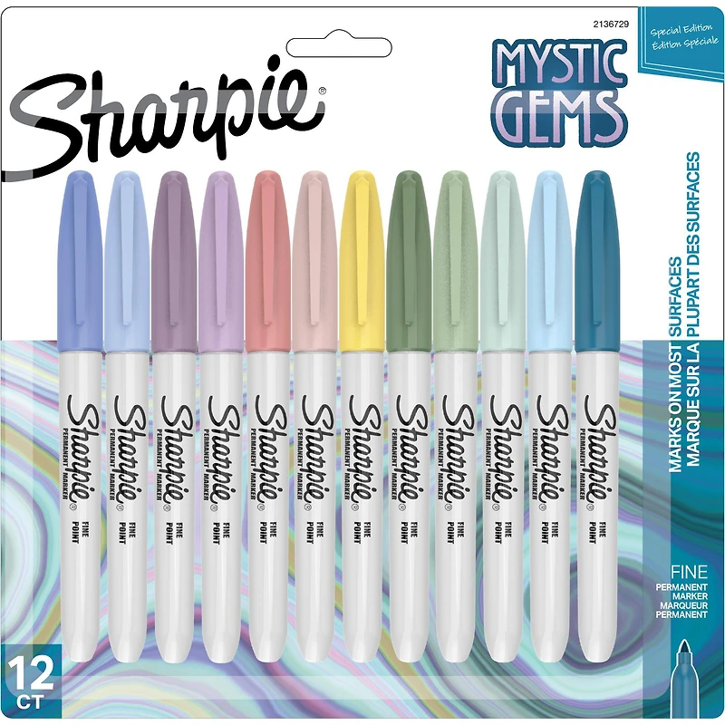 Mystic Gems Sharpie® Fine Point Permanent Markers, 12ct.