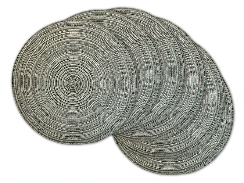 DII® Round Variegated Braided Polypropylene Placemats