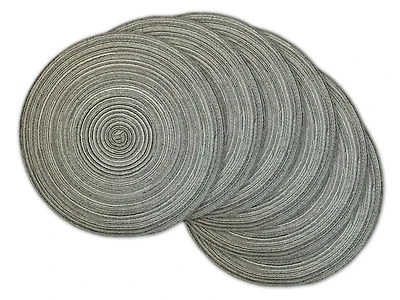 DII® Round Variegated Braided Polypropylene Placemats