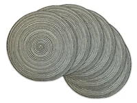 DII® Round Variegated Braided Polypropylene Placemats
