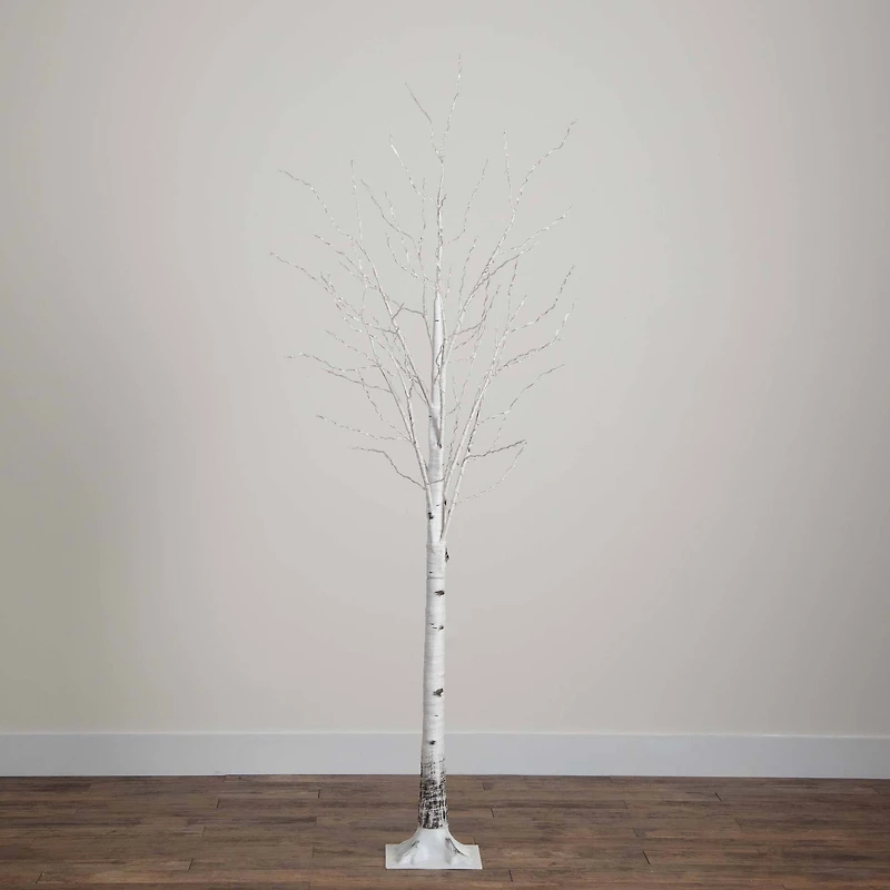 3ft. Pre-Lit White Birch Artificial Tree, Warm White LED Lights