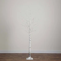 3ft. Pre-Lit White Birch Artificial Tree, Warm White LED Lights