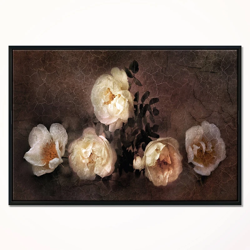 Designart - Wild Roses in Old Painting Style