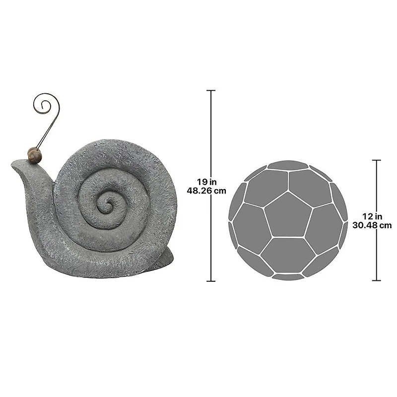 Design Toscano® 19" Large At a Snail's Pace Garden Gastropod Statue