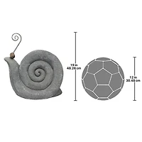 Design Toscano® 19" Large At a Snail's Pace Garden Gastropod Statue