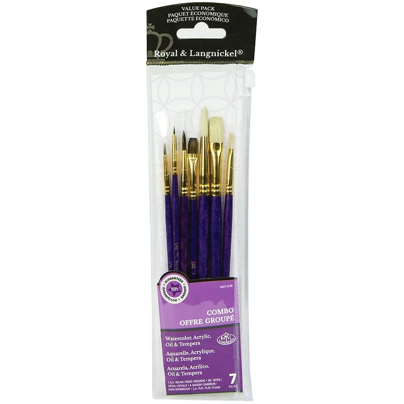 Royal & Langnickel® Bristle/Sable Value Pack Brush Set