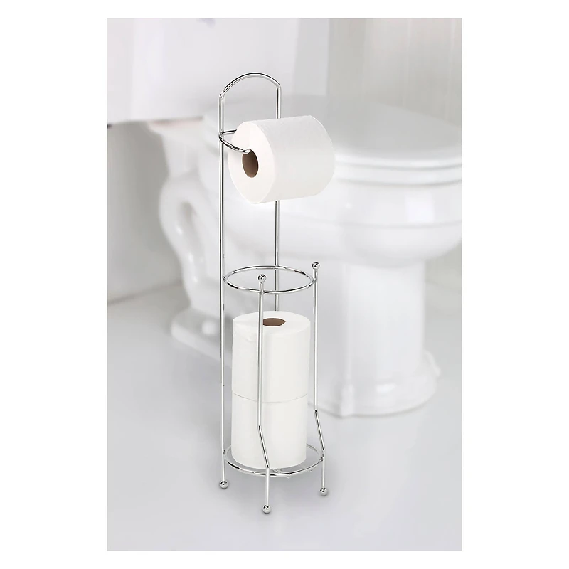 Bath Bliss Chrome Toilet Paper Holder & Dispenser