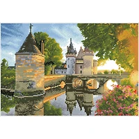 Diamond Dotz® Advanced River Castle Pre-Framed Diamond Painting Kit