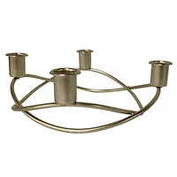 8.5" Gold Circle Taper Candle Holder by Ashland®