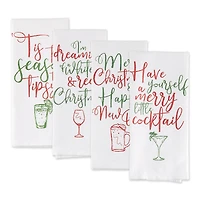 DII® Assorted Tipsy Glitzy Christmas Dishtowel Set