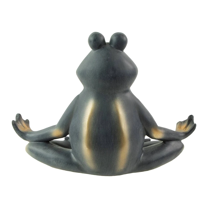 12" Frog in Lotus Yoga Position Garden Statue