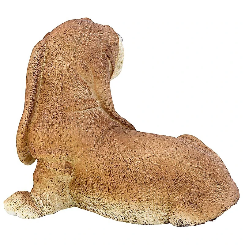 Design Toscano 9" Brown Basset Puppy Dog Statue
