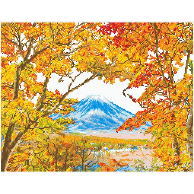 Diamond Dotz® Advanced Autumn Mountain Diamond Painting Kit