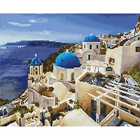 Diamond Dotz® Intermediate Santorini Blue Diamond Art Painting Kit