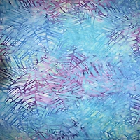 10 yd. Full Bolt: Feldman Premium Indonesian Batik Turquoise Crackle Fabric