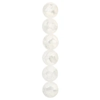 White Crackled Quartz Round Beads, 20mm by Bead Landing™
