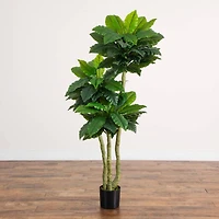 6ft. UV Resistant Artificial Bird Nest Fern Tree (Indoor/Outdoor)