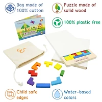 Extasticks Tetralino Double Premium Wooden Puzzle