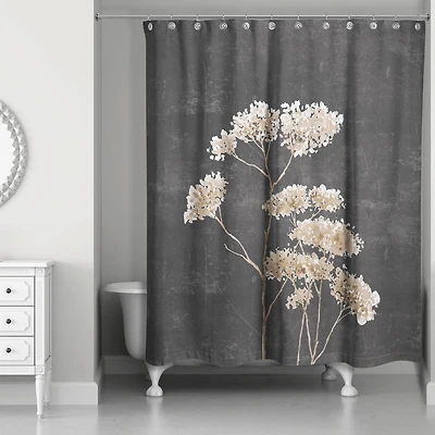 Brown Botanical Watercolor 71" x 74" Shower Curtain