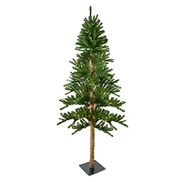 6ft. Pre-Lit Alpine Artificial Christmas Tree, Clear Lights 