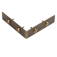 Dritz Home® Small Antique Brass Campaign Textured Right Angles, 4ct.