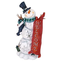 Design Toscano 17" Avalanche the Welcome Snowman Statue