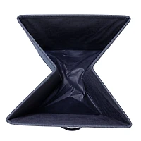 Household Essentials 7.5" Denim Blue Collapsible Cotton Blend Cube Storage Drawer, 2ct.