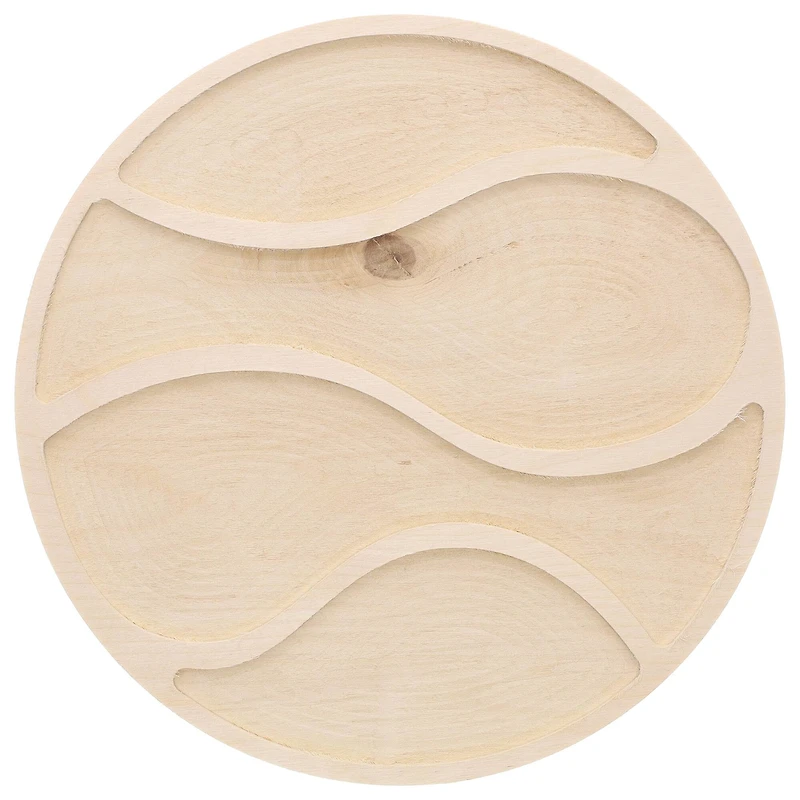 Leisure Arts® 10" Circle with Wave Welled Wood Surface