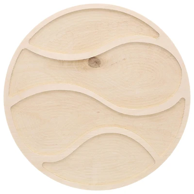 Leisure Arts® 10" Circle with Wave Welled Wood Surface