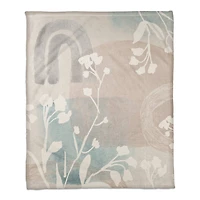 Chic Urban Abstract III 50" x 60" Coral Fleece Blanket