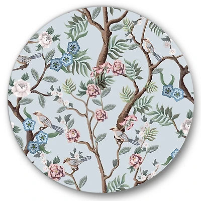 Designart - Chinoiserie With Birds and Peonies X