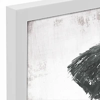 Chippy Farm Cow White Framed Canvas Wall Art