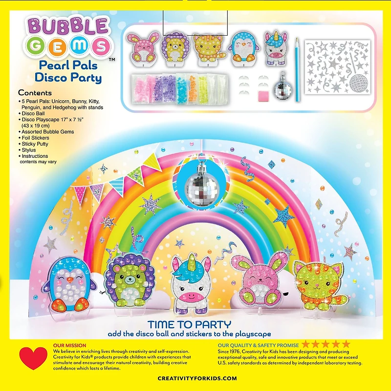 Creativity for Kids® Bubble Gems™ Pearl Pals Disco Party Kit