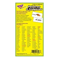 Trend Enterprises® Palabras e imágenes (SP) Skill Drill Flash Cards