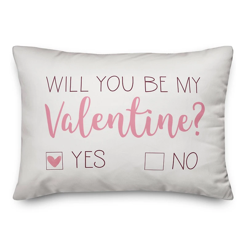 Be My Valentine Choice Throw Pillow