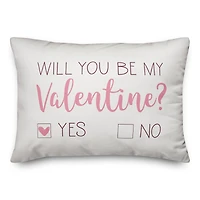 Be My Valentine Choice Throw Pillow