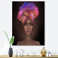 Designart - African American Woman with Turban VI