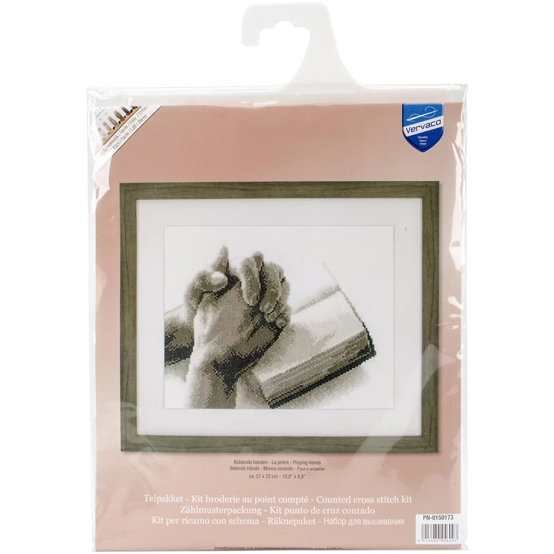 Vervaco Praying Hands Counted Cross Stitch Kit