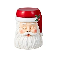 Glitzhome® 16"H Christmas MGO Santa Stool or Accent Table