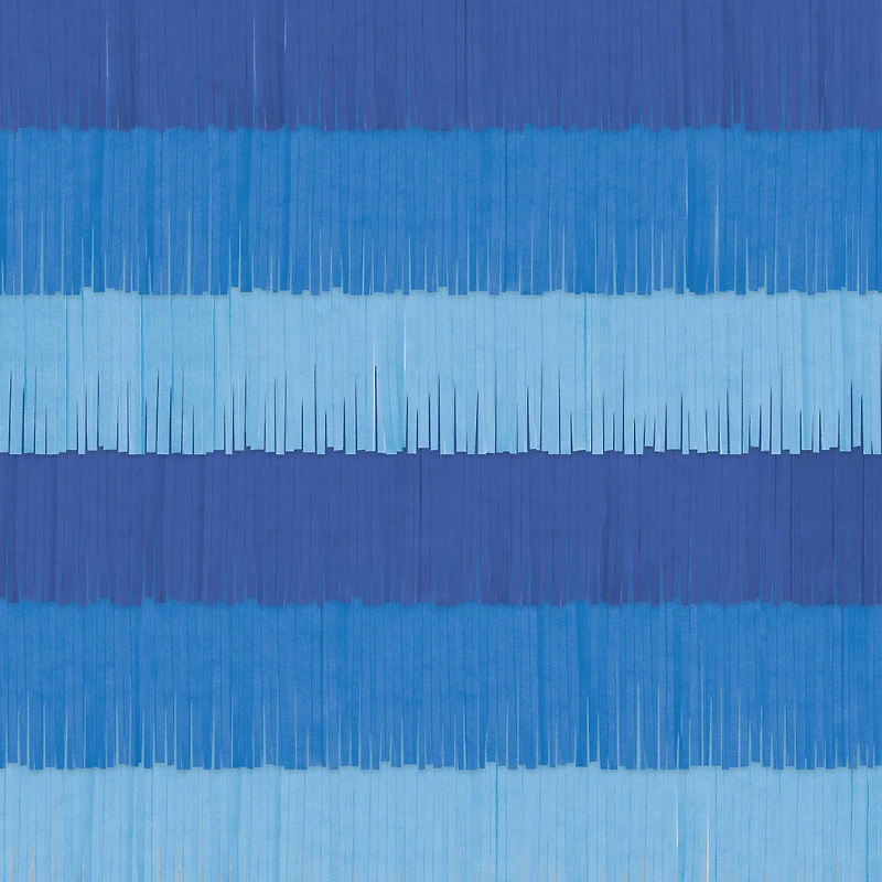 72" Blue Fringe Backdrop by Celebrate It™